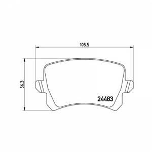 Brembo 4 plaquettes de frein P85109