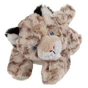 Image de Wild Republic Peluche léopard des neiges Ecokins Mini junior 20 cm gris peluche