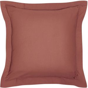 Today Taie d'oreiller Essential - 63 x 63+5 cm - 100% Coton uni - Terracotta