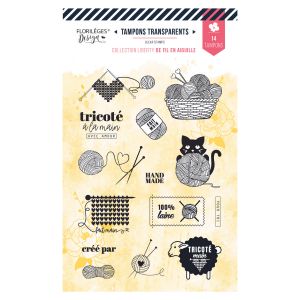 Florilèges Design Tampon transparent Team Tricot