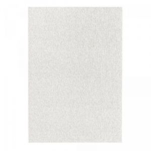 Dezenco Tapis salon et chambre 160x230 crème rectangle tissé motif uni sakrda