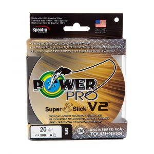 Power pro Tresse 8 Brins Sup 8 Slick V2 Moon Shine 275m - D.0,15mm - R.10Kg - PPBISV227515MS
