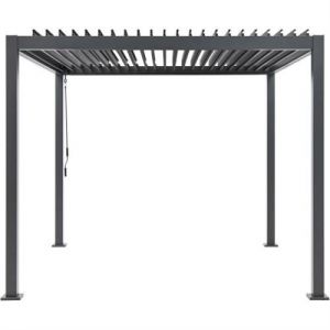 Pergola bioclimatique GAYA Structure en aluminium et en acier 290 290 H240 cm