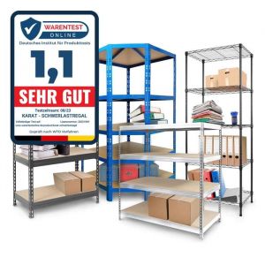 &Eacute;tag&egrave;re m&eacute;tallique 180 x 90 x 60 cm, Galvanis&eacute;, Capacit&eacute; de charge, 875 kg