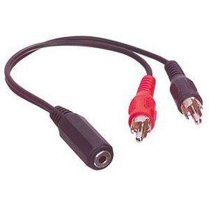 Valueline Adaptateur Jack 3.5 mm femelle / 2 x RCA mâle