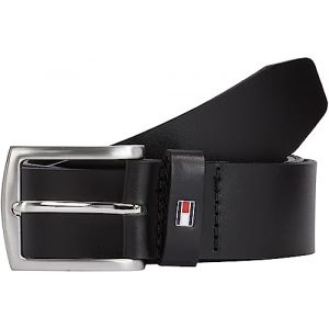 Tommy Hilfiger Pour homme. Ceinture en cuir Denton noir