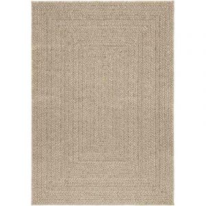 VidaXL Tapis zizur beige 120x170 cm aspect de jute intérieur extérieur