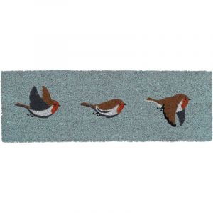 Paillasson en fibres de coco Rouge gorge 75 x 25 cm