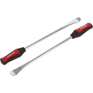 Autobest Lot de 2 cuill&egrave;res d&eacute;monte pneus Longueur 370mm - Outil Levier de Pneu
