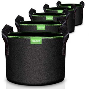 Image de Sacs de Plantation de Jardin Non tissé 5 x 20l | Sacs de Culture pour Pommes de Terre Sacs de Plantation pour Lég es avec poignées Robustes| Disponible en 5l 20l 40l 60l