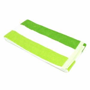 Linnea Drap de douche 70x140 cm 100% coton 480 g/m2 CLASSIC STRIPES Vert