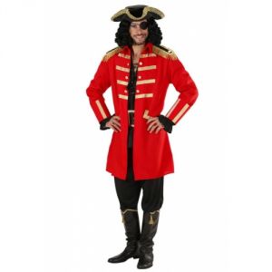 Déguisement capitaine pirate rouge homme