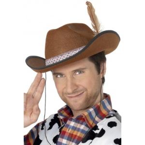 Chapeau de cowboy marron adulte