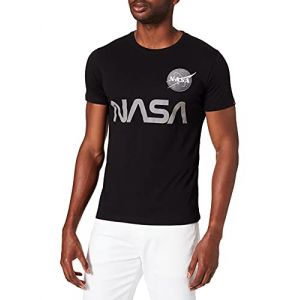 Alpha industries NASA Reflective T Tricot, Black, XS Homme