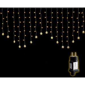 Salcar Guirlande lumineuse LED Flocon de neige – Rideau lumineux intérieur et extérieur, étanche, 9 modes, éclairage de Noël pour fenêtres,