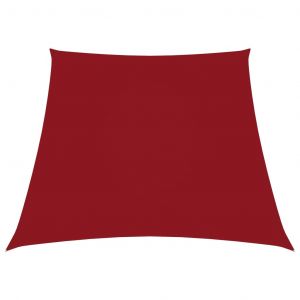 VidaXL Voile de parasol Tissu Oxford trap&egrave;ze 3/4x2 m Rouge
