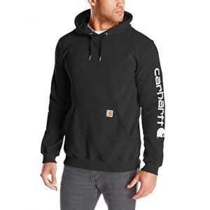 Carhartt Sleeve Logo Hooded Sweatshirt - Sweat &agrave; capuche taille XL, noir