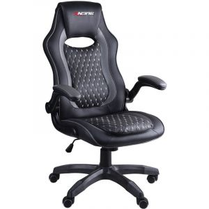 Image de Bergner Chaise de Bureau Gamer Pro Black Racing Fauteuil Gamer Son Corps en PU de Haute Qualité