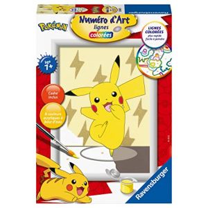 Image de Ravensburger Numéro d'art-Petit-Pikachu Pokemon Loisir Créatif, 4005556202409