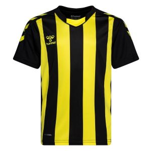 Hummel T-shirt à Manches Courtes Core Xk Striped 140 cm Black / Blazing Yellow