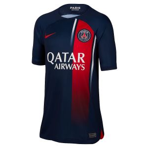 Nike Maillot de football Dri-FIT Paris Saint-Germain 2023/24 Stadium Domicile pour ado - Bleu - Taille L - Unisex
