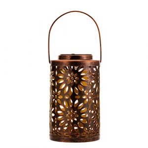 Pauleen 48072 Sunshine Grace Lanterne Solaire d'extérieur, cuivre-pour balcons ou Jardins, Métal, 0.005 W