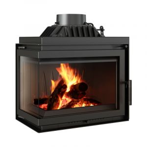 Azura Insert cheminée SMART MS 8 BS 150mm vitre à gauche