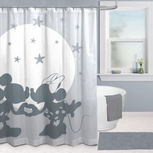 Rideau de douche Disney Mickey et Minnie