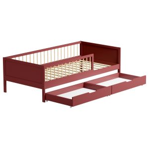 Happy Garden Lit pour enfant 190x90cm terracotta avec tiroirs adam