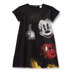 Image de Desigual Robe à manches courtes de Mickey Mouse Noir - Taille 12 Ans