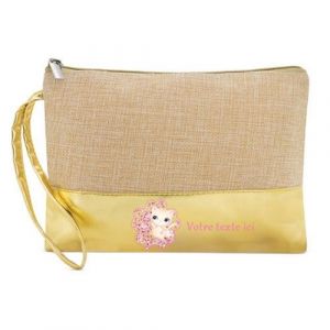 Image de Poc tte Trousse Dore Maquillage Stylo Poc tte Trousse Chat et Fleur Sakura