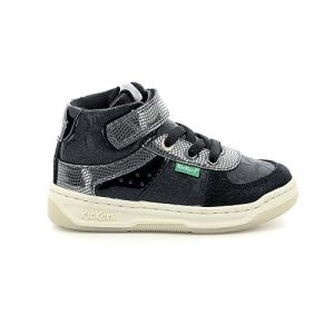 Kickers Gar&ccedil;on Unisex Kinder KICKALIEN Basket, Noir Brillant, 24 EU