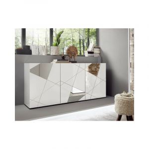 Azura home design Buffet vittoria blanc laqué 181 cm