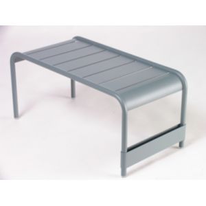 Image de Fermob Luxembourg - Table basse/banc 86x43cm - gris orage/laqué/Taille 2/86x43cm