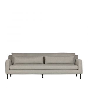 Image de Woood Canapé 3 places en tissu et métal L230cm - Nienke