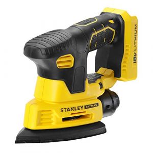 Stanley Fatmax FMCW210B-Xj - Ponceuse De Finition Lithium-Ion - 12 000 Trs/Min - Vitesse Variable - Collection Efficace De La Poussière - Zones De Grip - Batterie n-Incluse