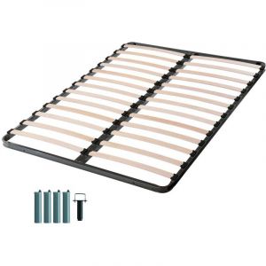 Image de Ebac Sommier + pieds 140x190 2x13 lattes C213 Literie