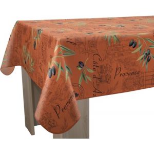 Le Linge De Jules - Nappe Anti-taches Provence tomette - Rectangle 120 x 150 cm