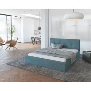 Lit Coffre Rino 160x200 - Sommier inclus Azur