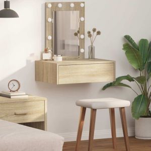 VidaXL Table de Toilette Marron 60 x 40 x 70 cm Bois d'ing&eacute;nierie
