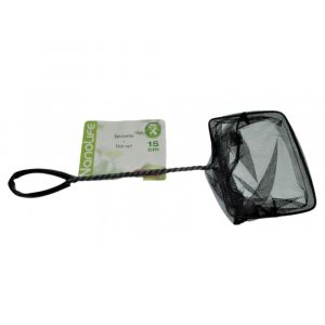 Animallparadise Epuisette Filet Noir, Maille Moyenne, 15 Cm X 13 X 40 Cm, Aquari Neuf