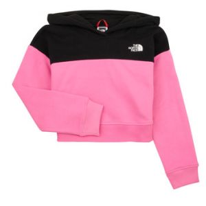 The North Face Sweat-shirt enfant GIRLS DREW PEAK CROP P/O HOODIE - Couleur 8 ans,10 ans,12 ans,14 ans,6 ans - Taille Rose