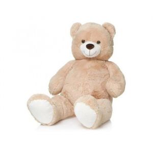Image de Peluche méga ours beige 1 mètre 20 - sam xxl - peluche geante 120 cm- grand doudou - enfant