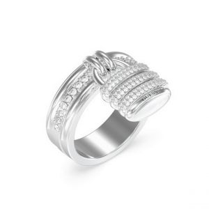 Bague femme Guess Bijoux Guess My Secret - JUBR05408JWRH Acier Argent
