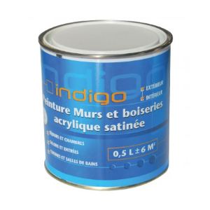 indigo Peinture Murs et Boiseries 500 ml acrylique satinée ...