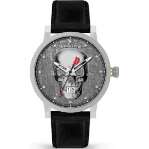 Police Montre Homme COLLIN PL.15404JS-57 - Bracelet Cuir Noir