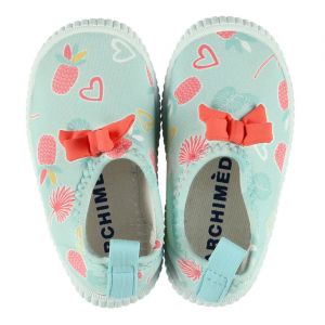 Archim&egrave;de Chaussures Marquise imprim&eacute;e vert d'eau