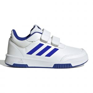 Adidas Chaussure &agrave; scratch Tensaur - Cloud White / Lucid Blue / Core Black, Cloud White / Lucid Blue / Core Black - Taille 30