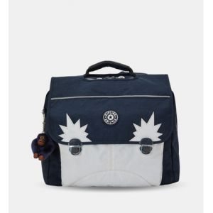 Kipling INIKO Cartable avec Bretelles Rembourrées 37 cm 18 L Bleu Gris, Bleu et Gris, Taille Unique, INIKO