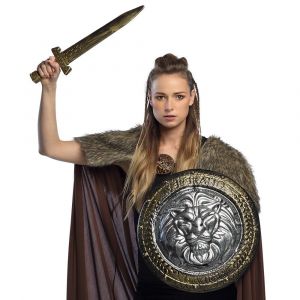 Boland Set &eacute;p&eacute;e et bouclier, chevalier, prince, guerrier, accessoires de costume pour carnaval et f&ecirc;te &agrave; th&egrave;me